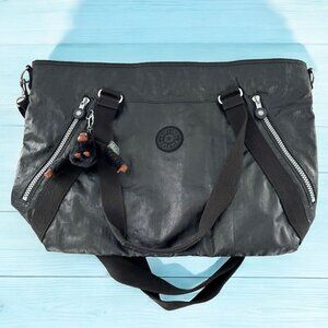 Kipling Fleur Large Book Bag Tote in Black EUC